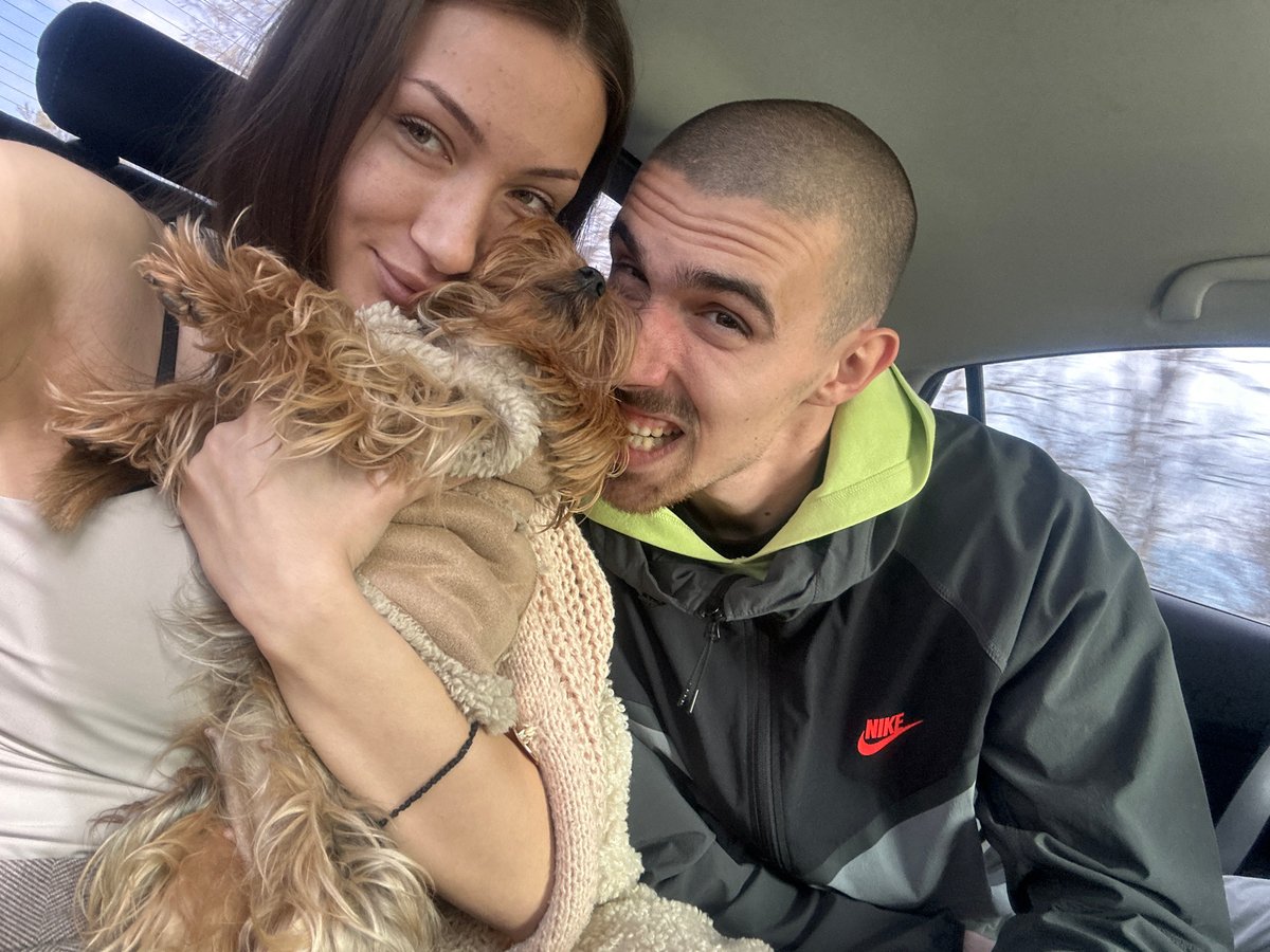 Couple travels with dog through Bulgarian countryside