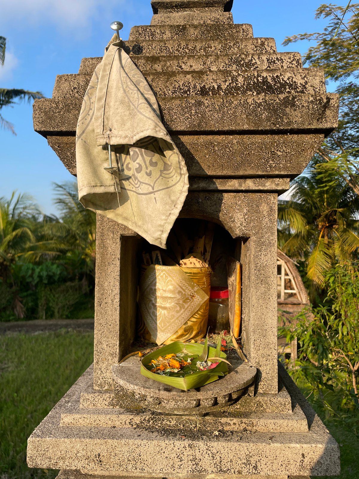 Morning documentation of traditional Balinese architecture in Ubud