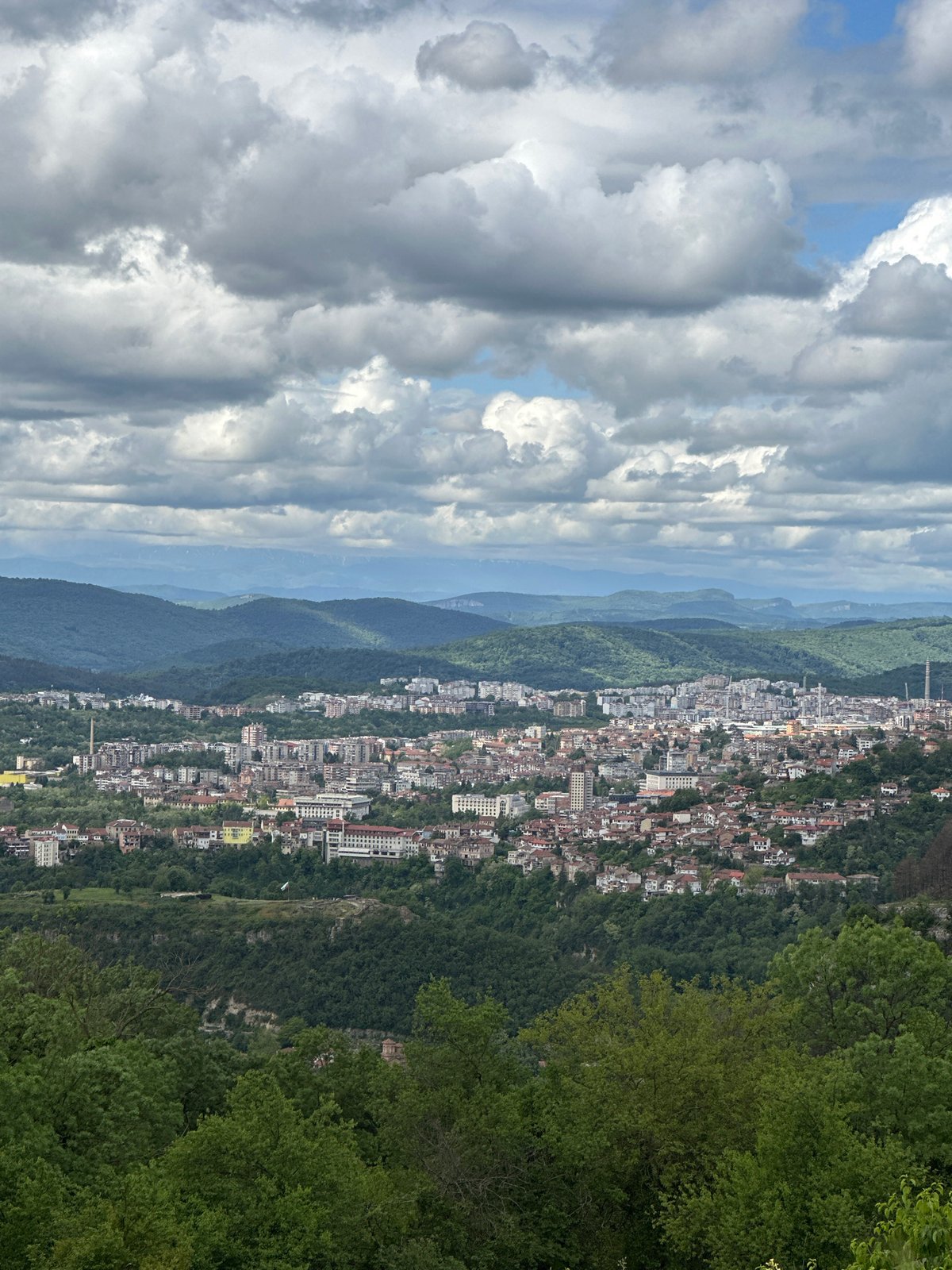 Morning view captured overlooking Arbanassi, Bulgaria