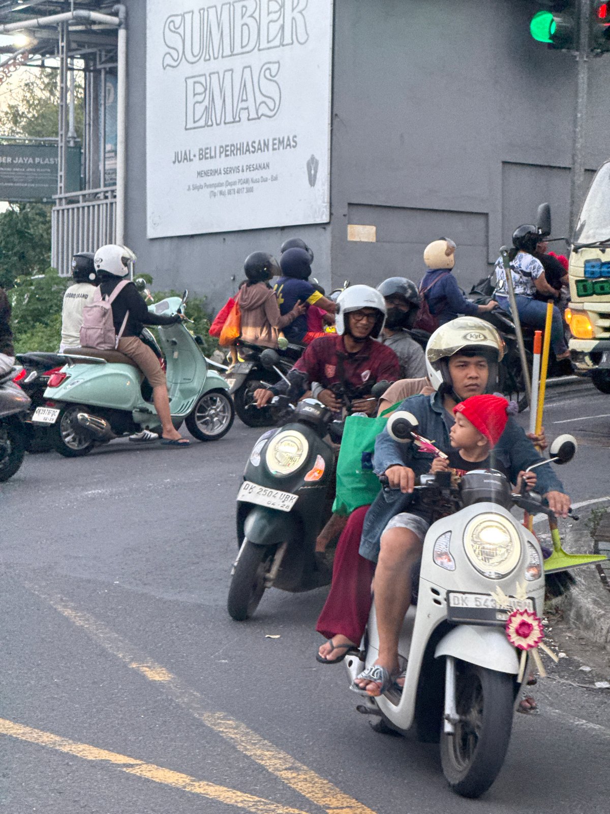Undescribed incidents documented in Kuta Selatan, Indonesia