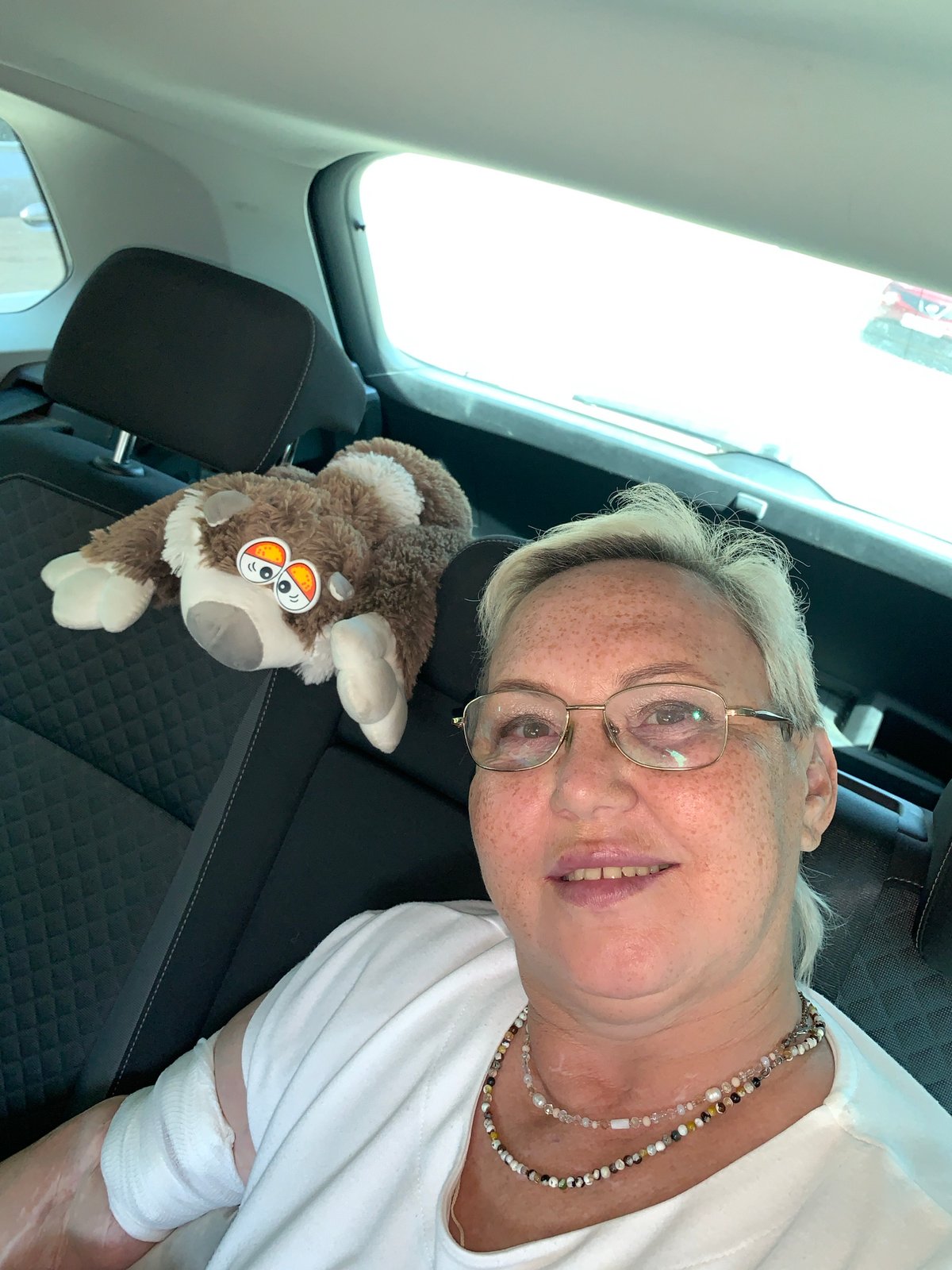 Selfies from a moving car in rural Russia