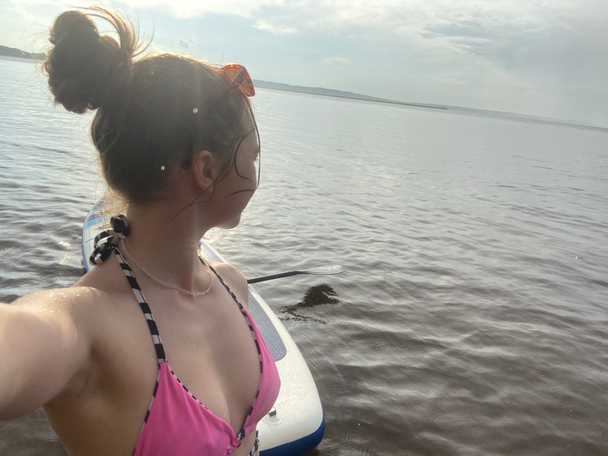 Paddleboarding adventure with rainbow and wild strawberries near Chaykovsky