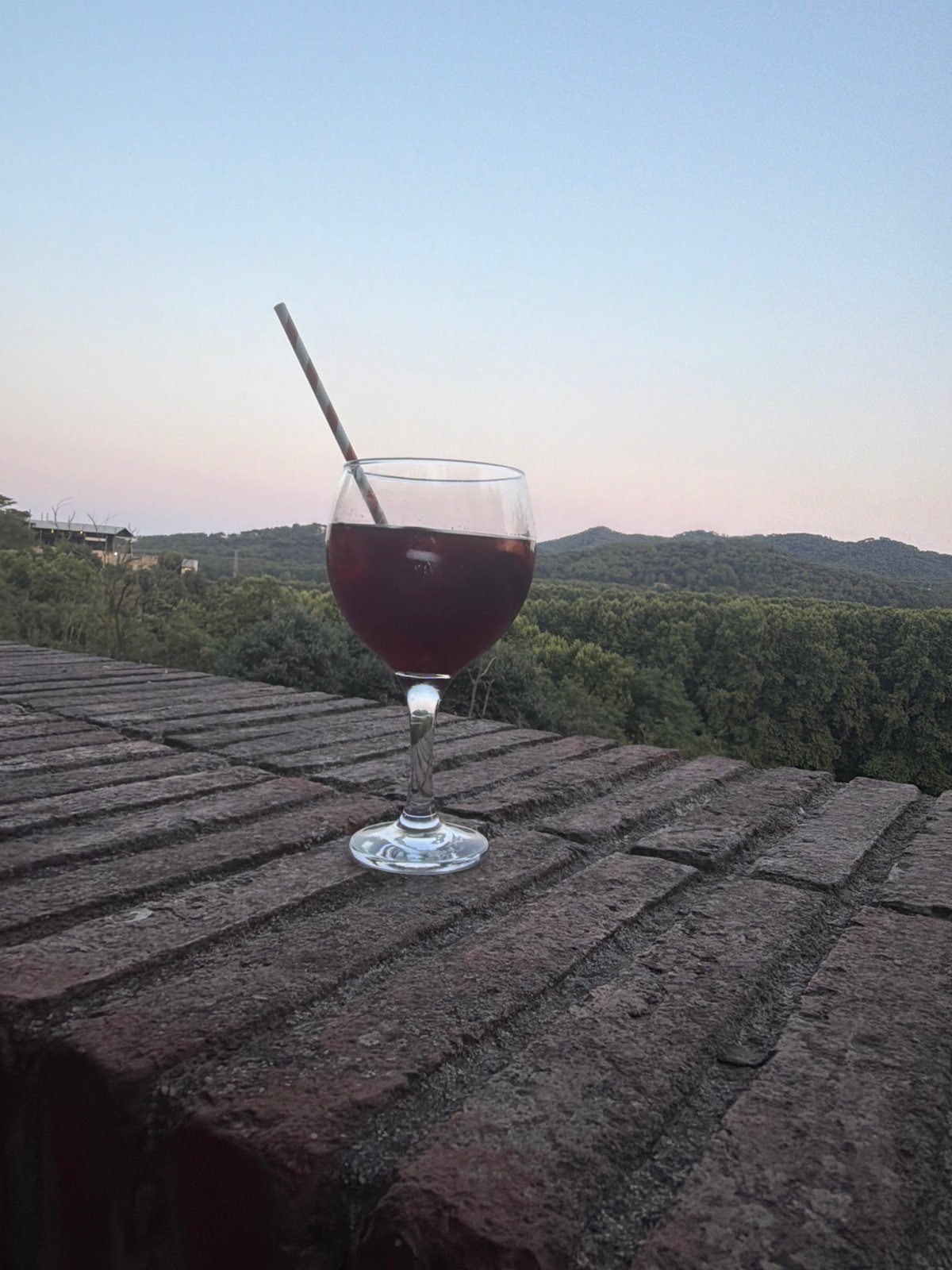 Drinks and hilltop views in Hostalric on a July afternoon