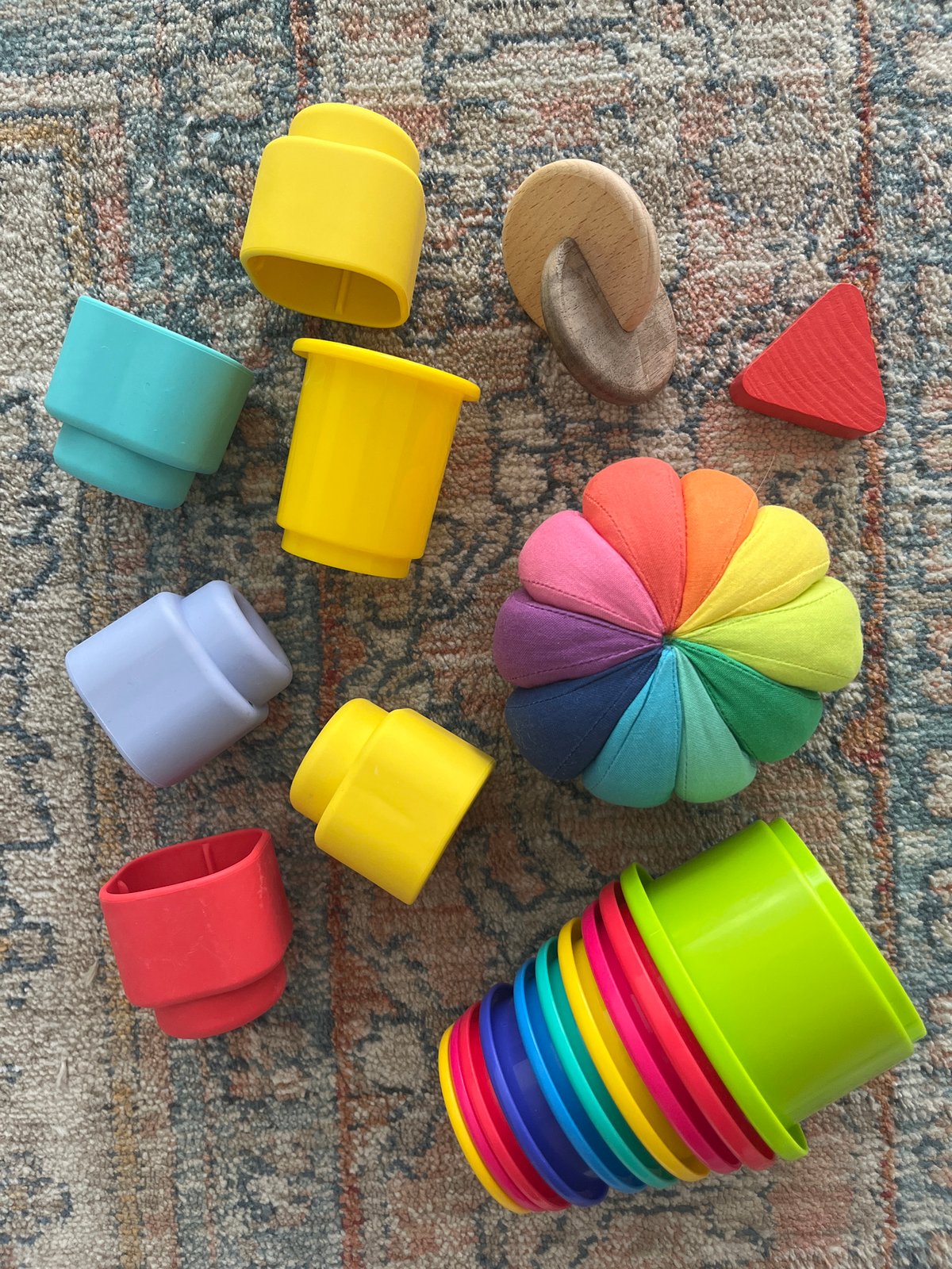Morning domestic moments captured in Limassol home with toys, flowers