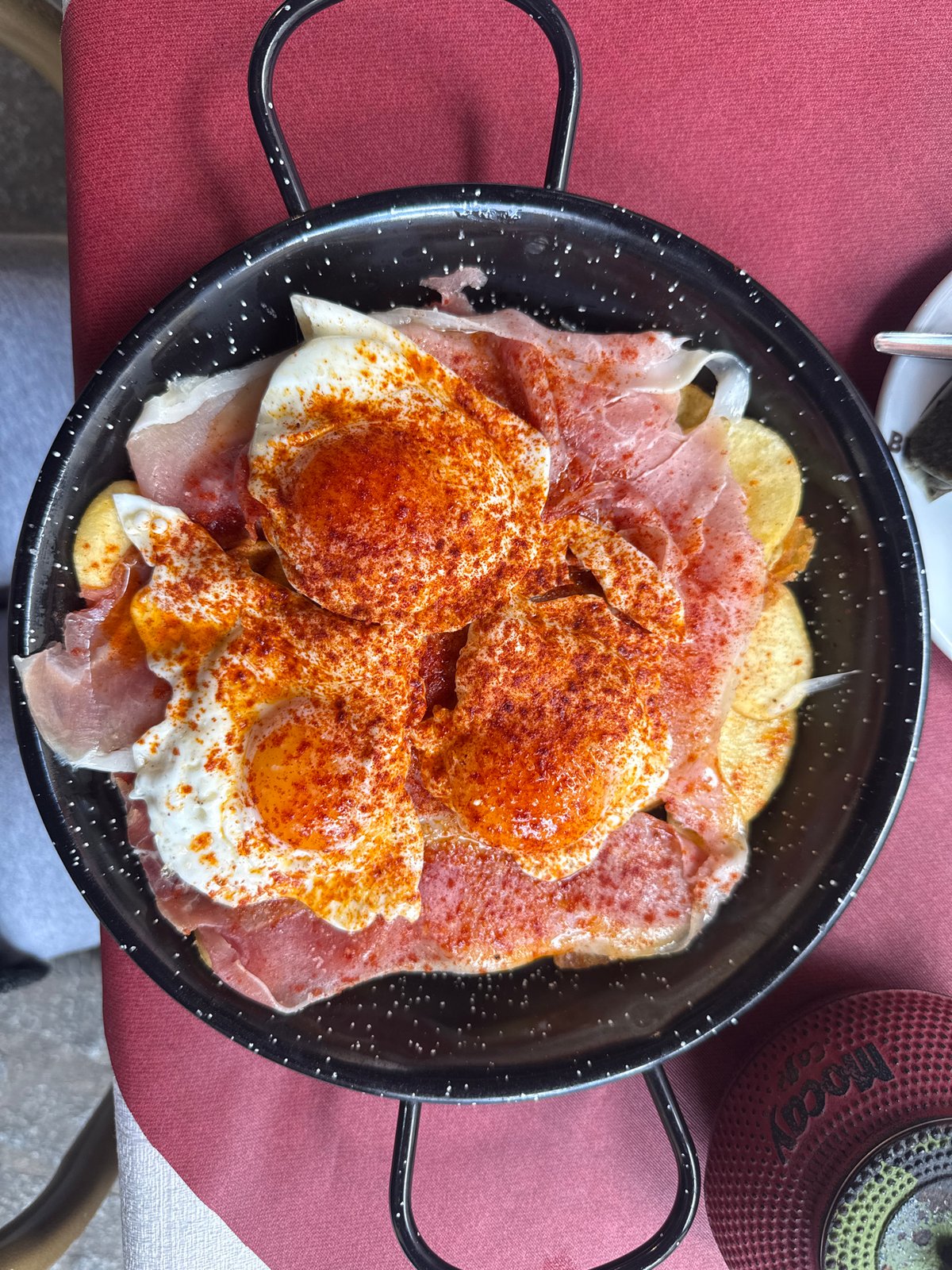 Traditional Spanish food and street scenes documented in Madrid