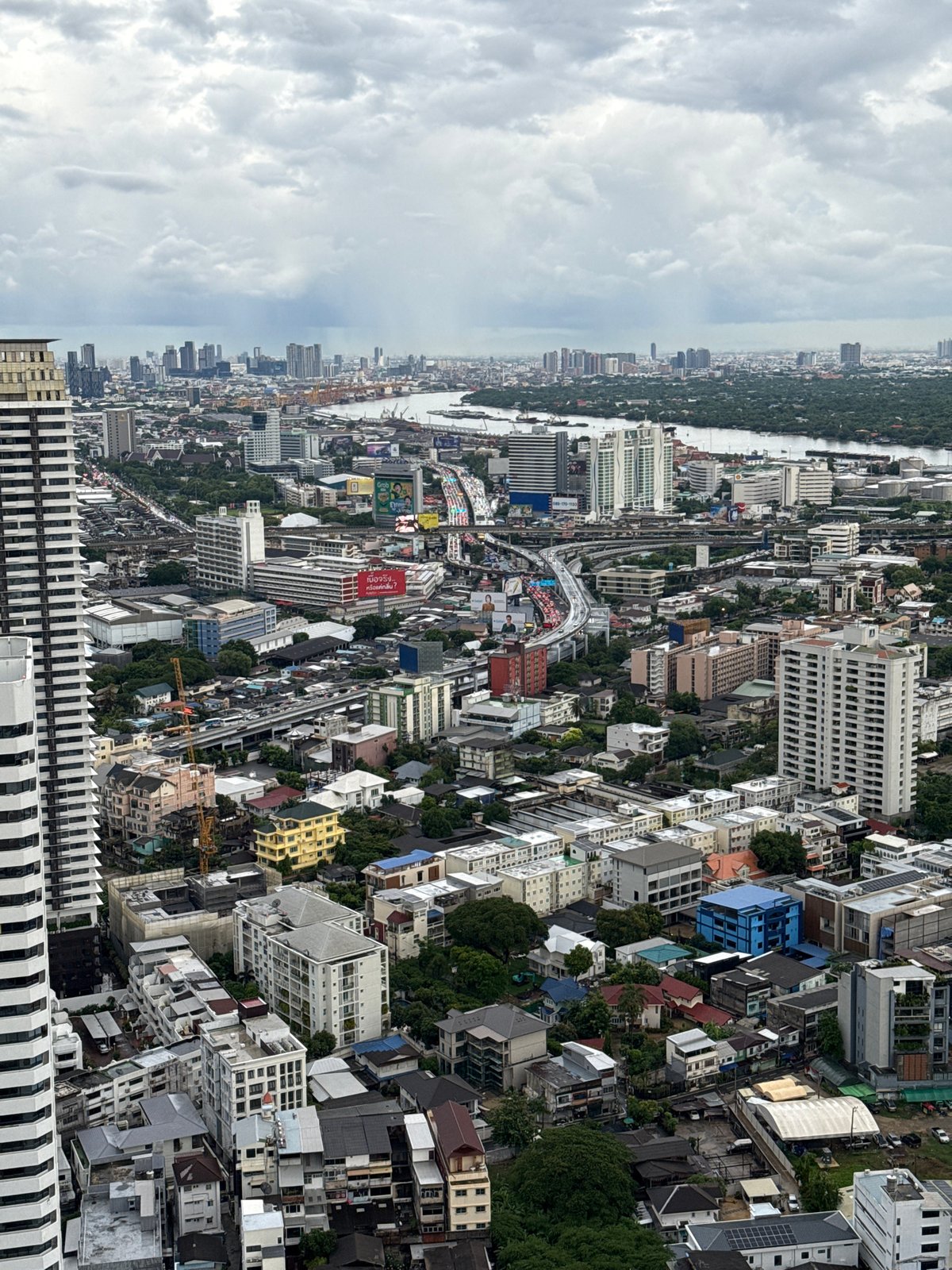 Rainy Day Bangkok Cityscape Documented from Multiple High Vantage Points