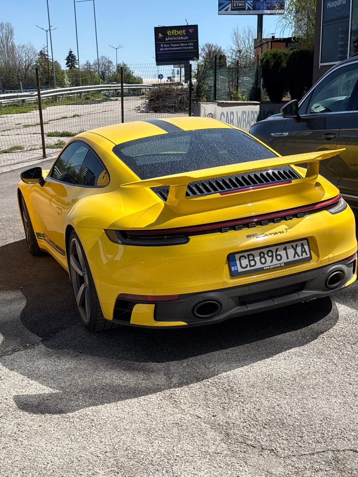 Two Porsche cars spotted parked in Sofia within seconds