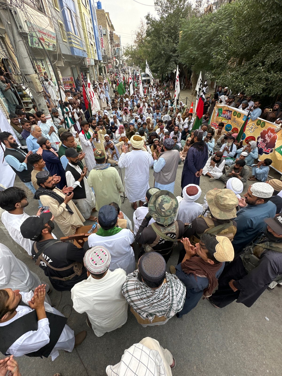 Street rally draws large crowd in central Quetta