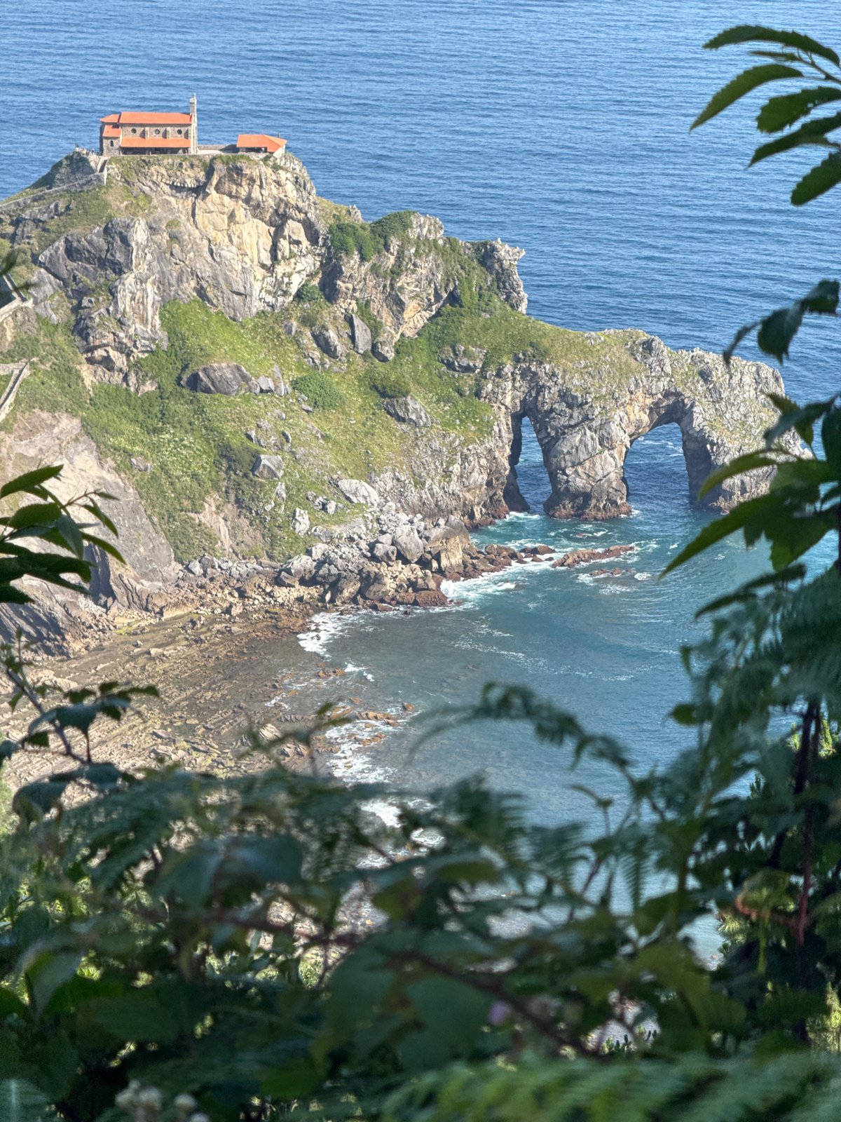 Morning views of San Juan de Gaztelugatxe hermitage coastline