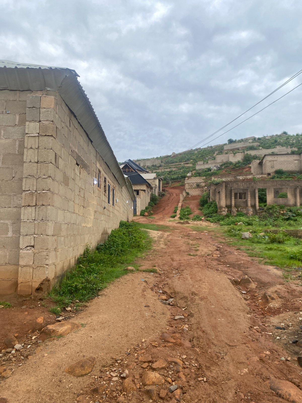 Morning walk through developing neighborhoods in Jos, Nigeria