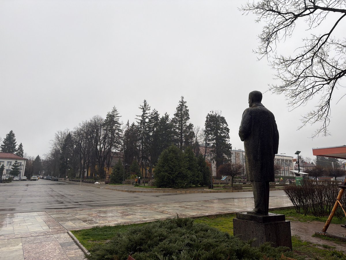 Rainy morning scenes documented across Berkovitsa, Bulgaria