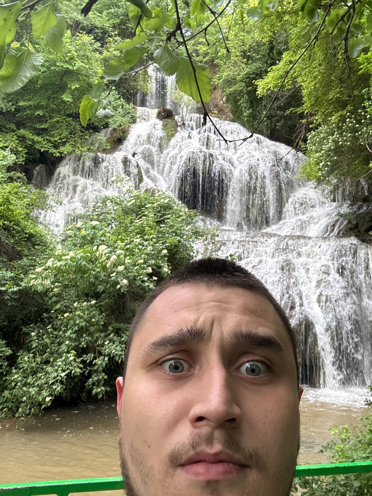 Tourists document visit to Krushuna Waterfalls in Bulgaria