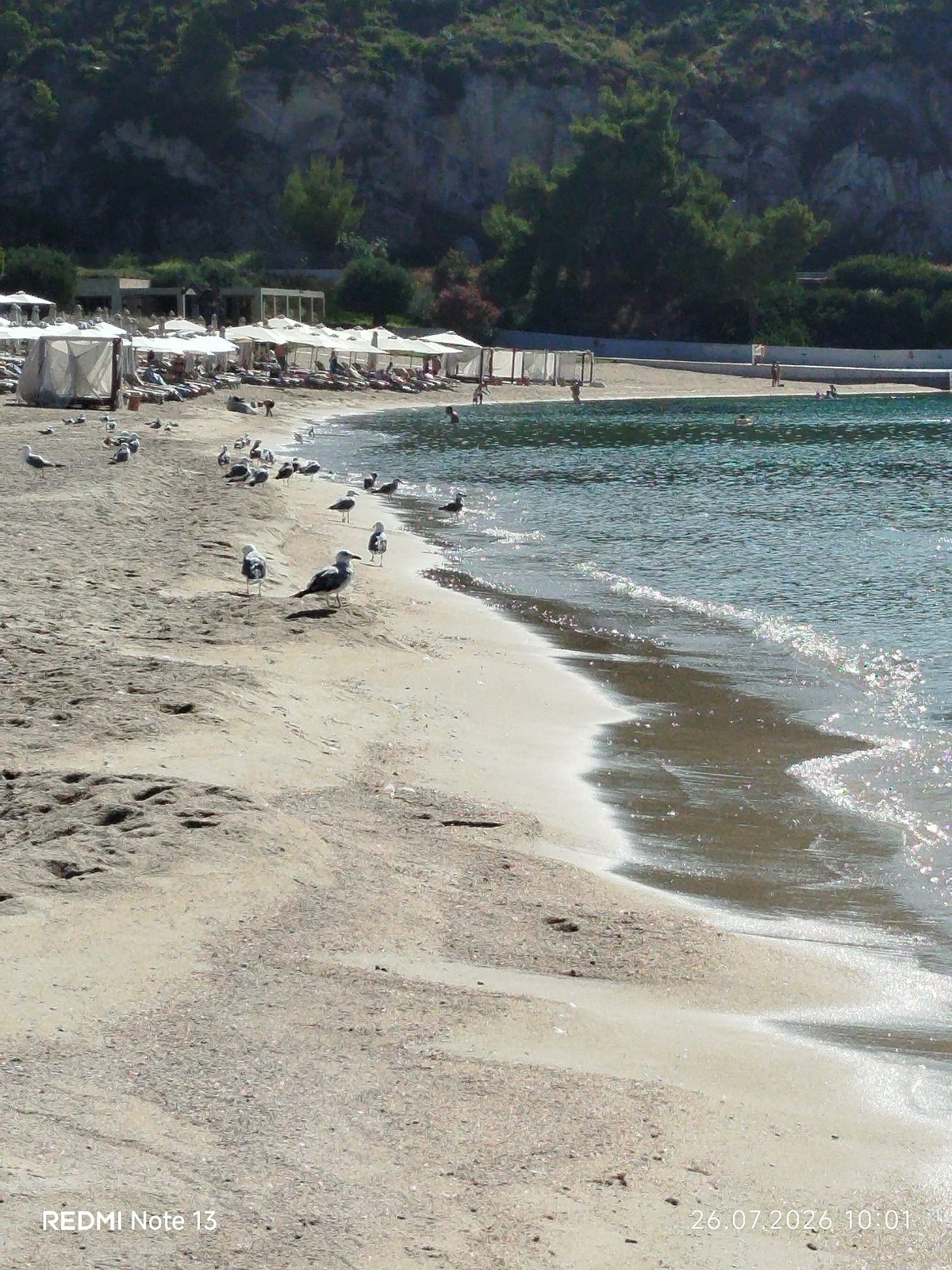 Early morning at a Sithonian beach resort, Halkidiki