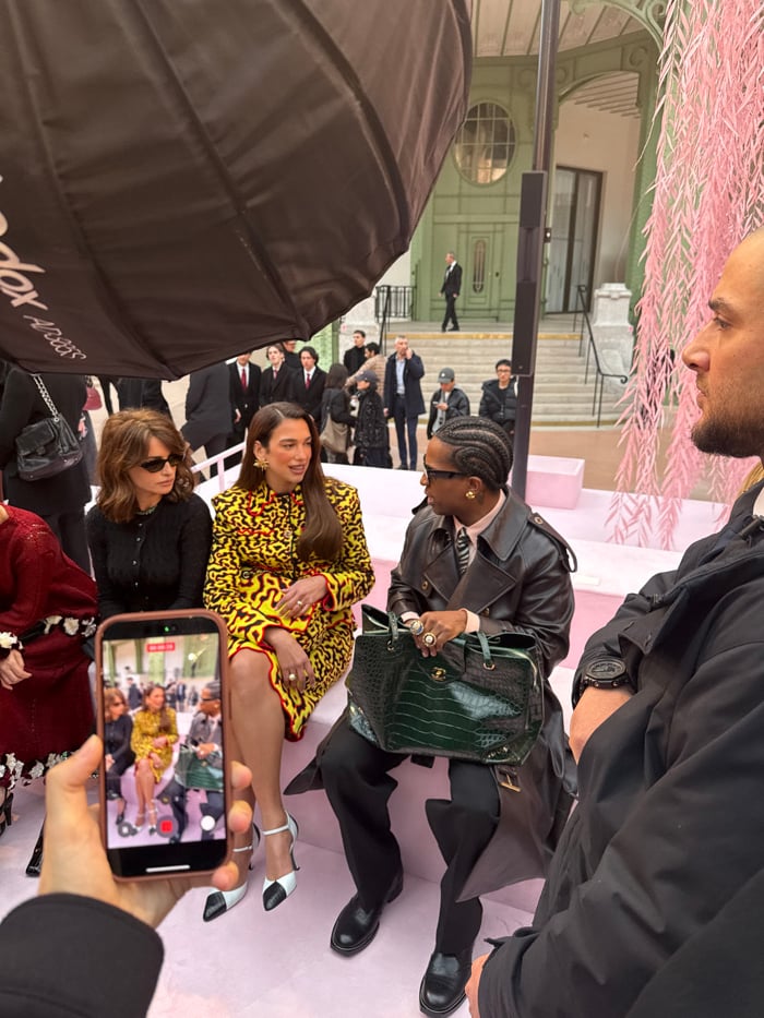 Fashion show with pink installation draws crowds at Grand Palais
