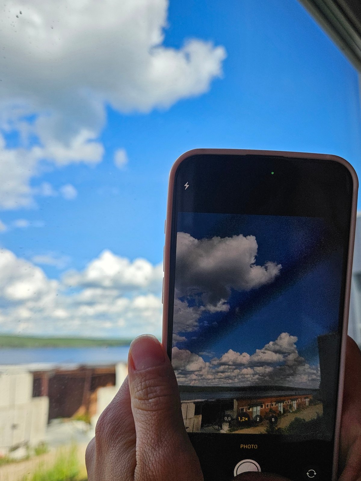 Casual photography session captures clouds and office life in Chaikovsky