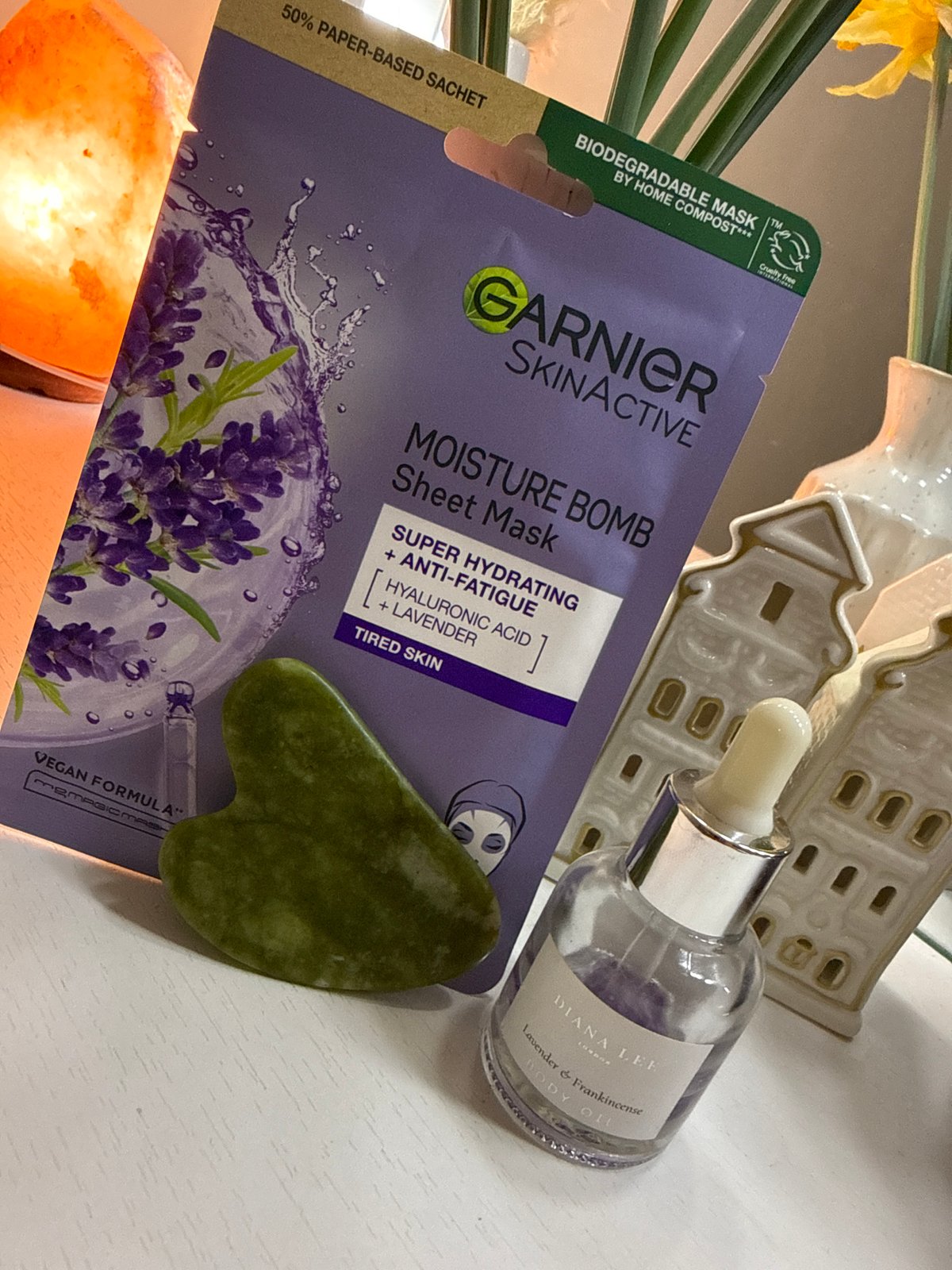 Evening self-care routine captured during Great Yarmouth flooding