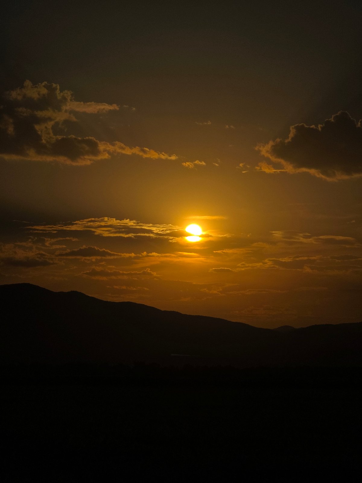 Golden hour over harvested fields near Septemvri, Bulgaria