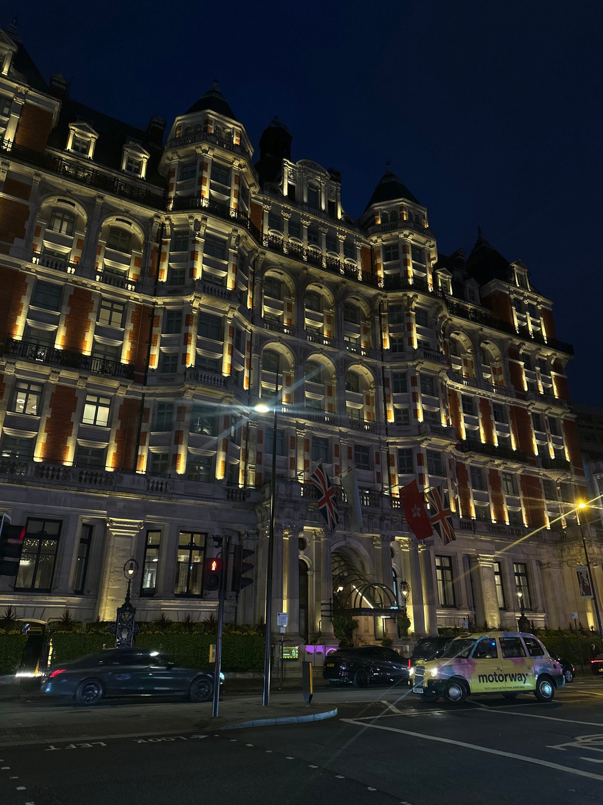 Upscale evening gathering with cigars, dining in central London