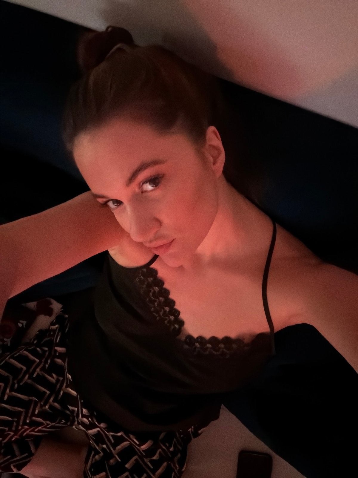 Woman photographed indoors in Belgrade residential setting