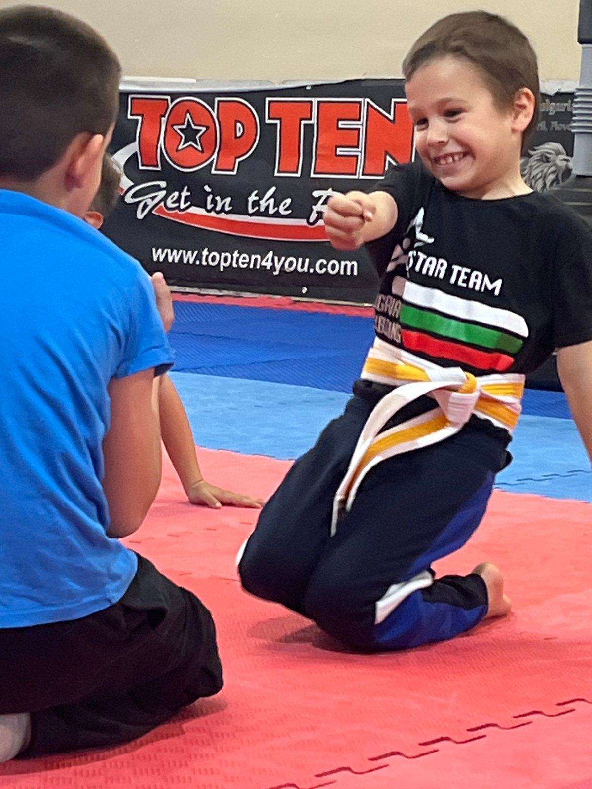 Children's martial arts training session observed in Sofia studio