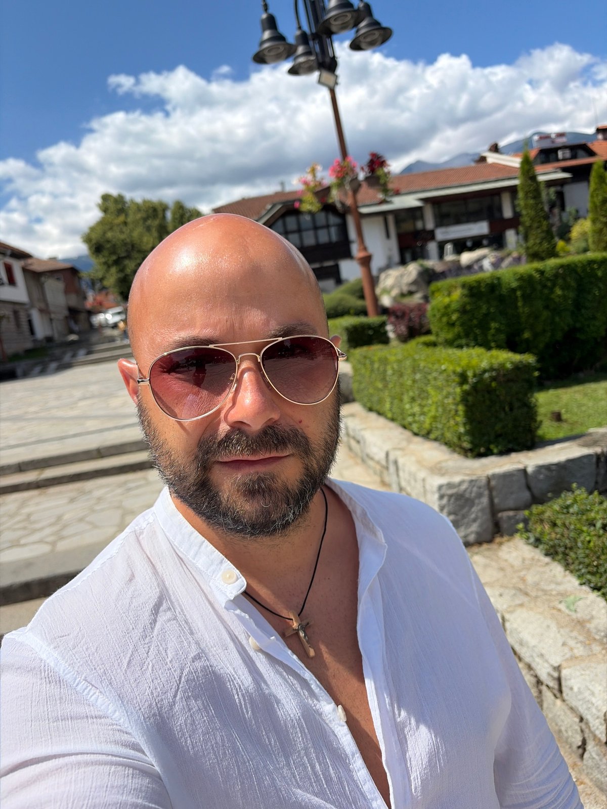 Morning stroll through Bansko's historic town center