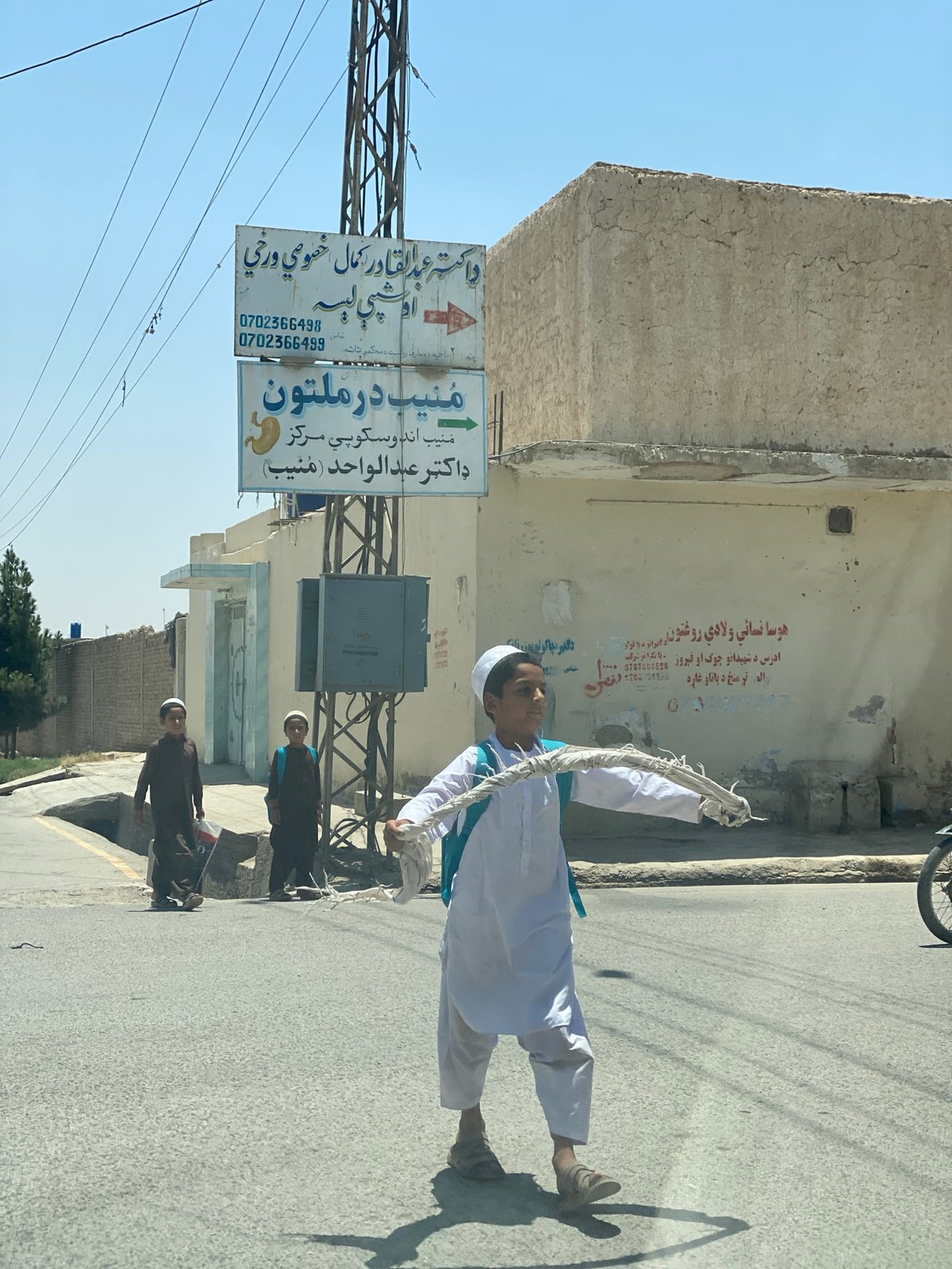 Street scene in Kandahar on sunny June morning