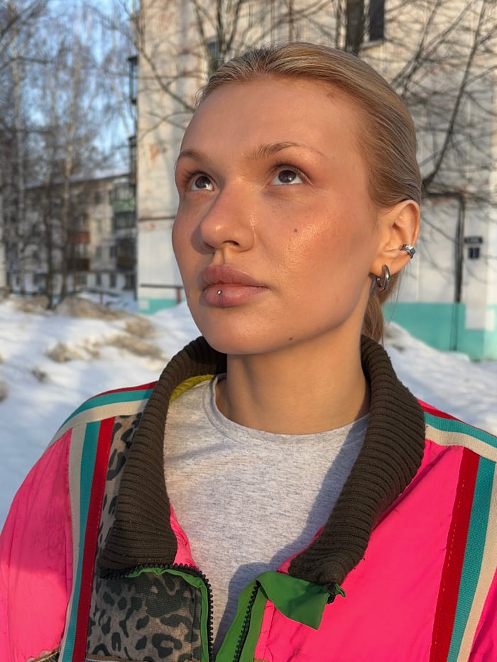Family life documented across Chaikovsky, Russia winter afternoon