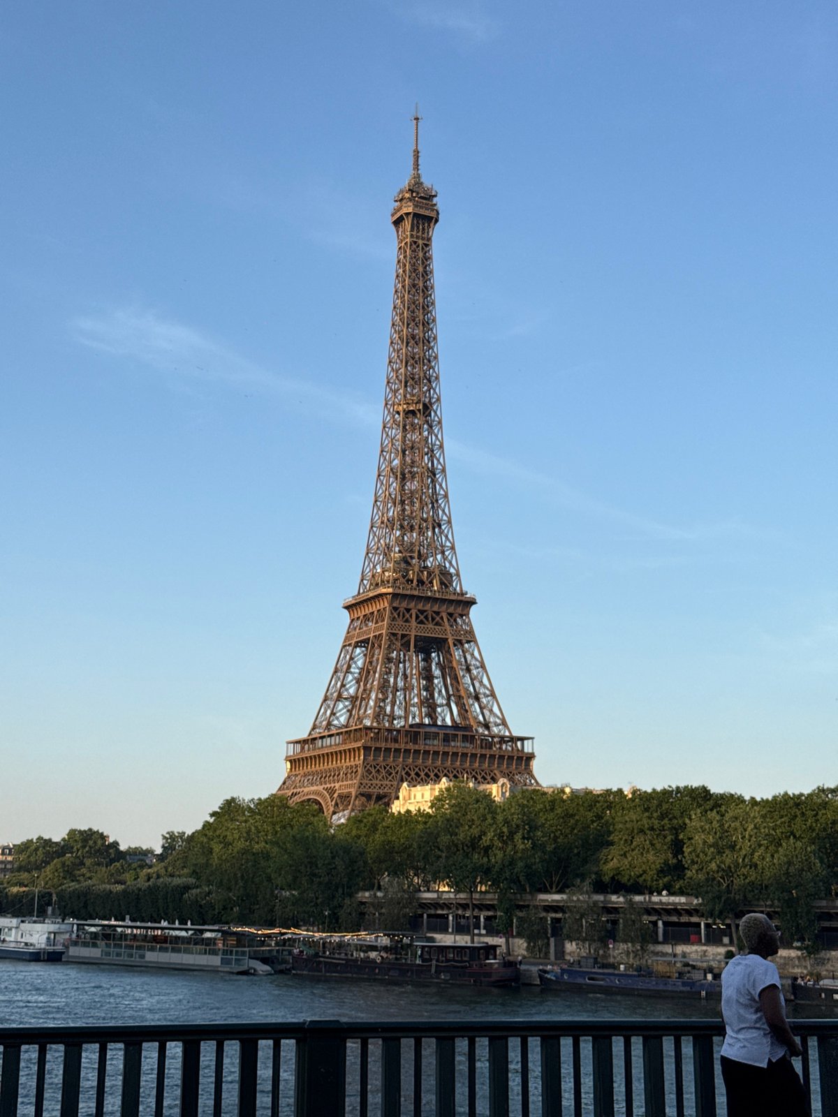 Selfies and tower shots along the Seine in Paris