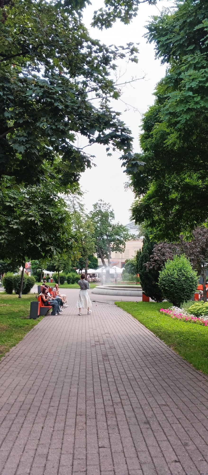 Summer morning around Saint Sophia Cathedral, central Kyiv