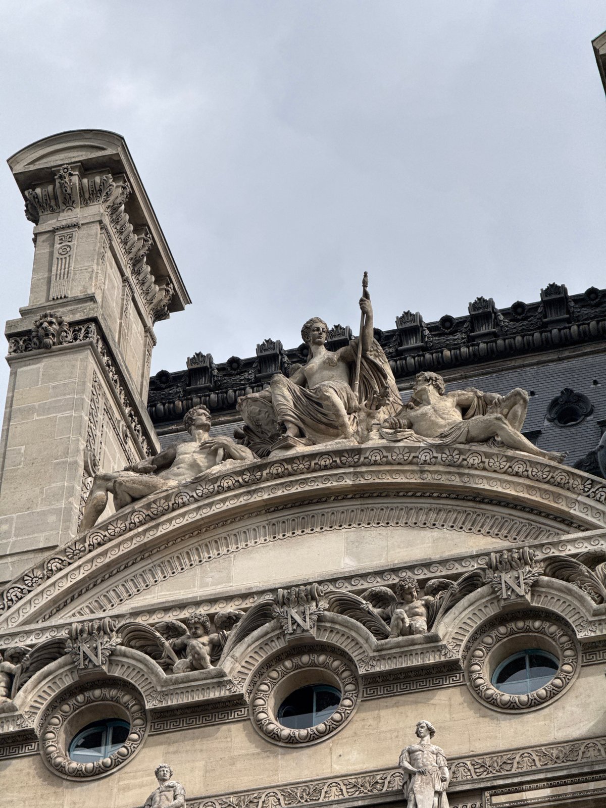 Tourist documents afternoon stroll around Paris Musée d'Orsay district