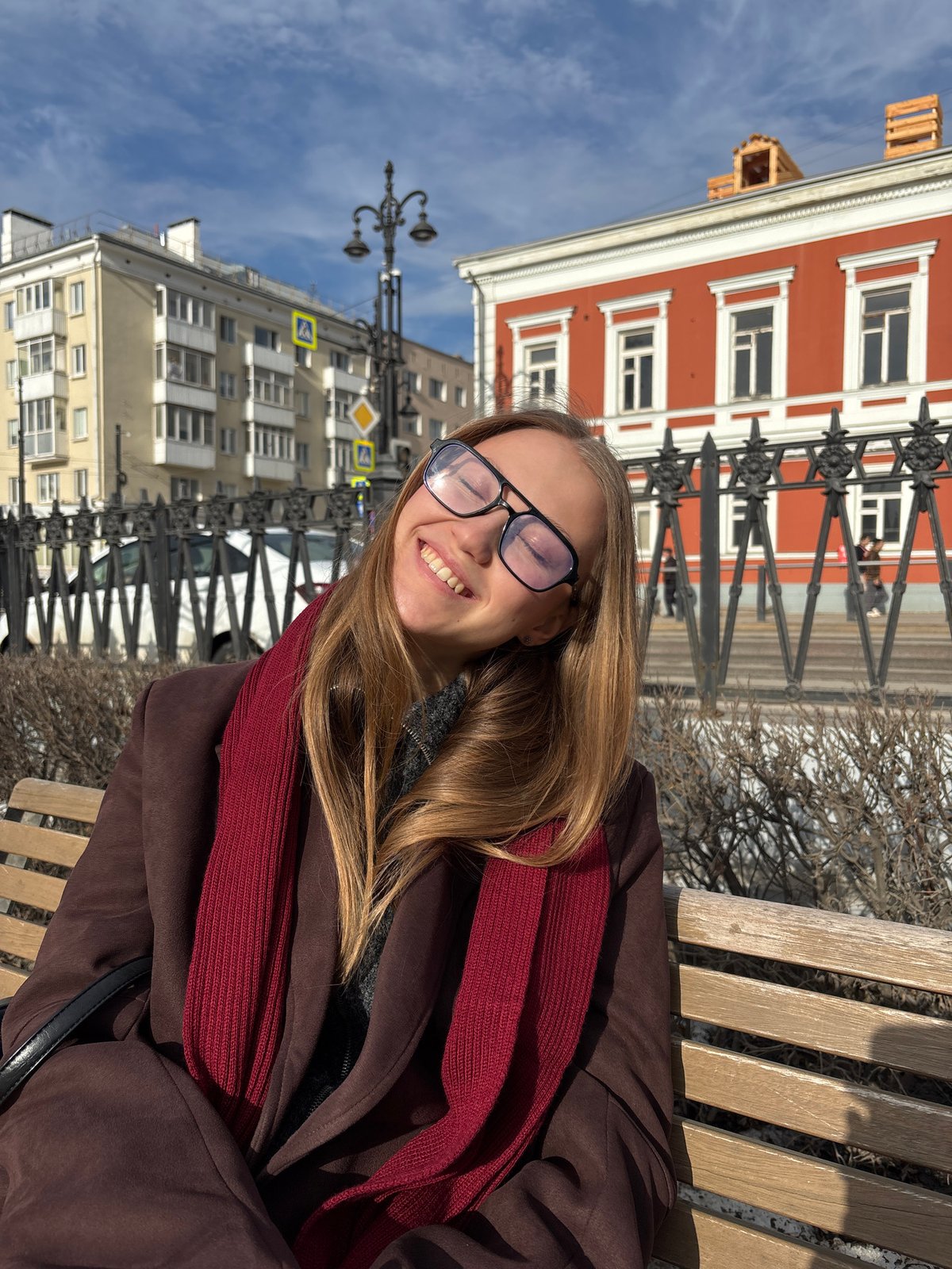 Casual outdoor socializing and selfies captured in Perm