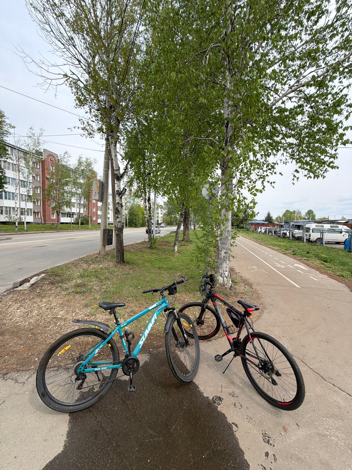 Ordinary street life documented in Birobidzhan residential area
