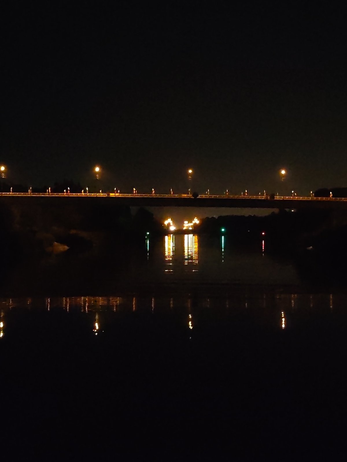 Nighttime cargo operations documented at Yakhroma port facility