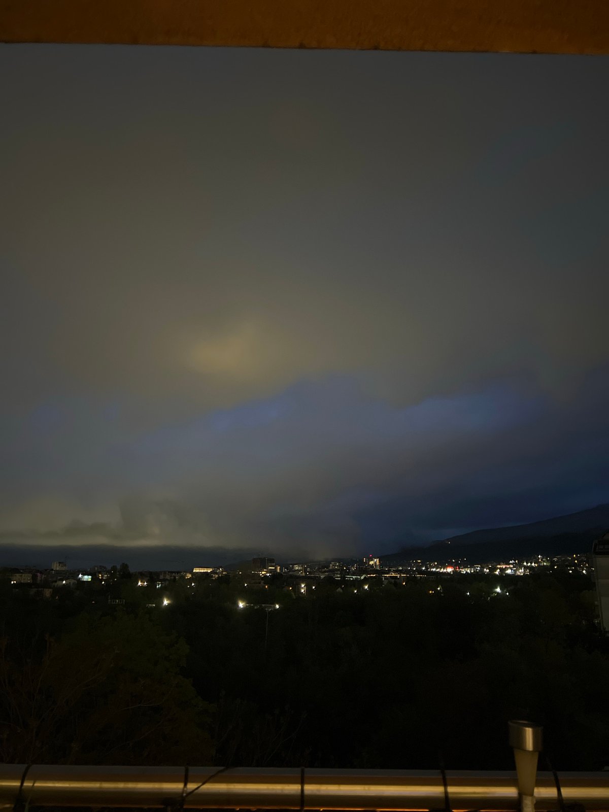 Witness documents panoramic Sofia cityscape from elevated position
