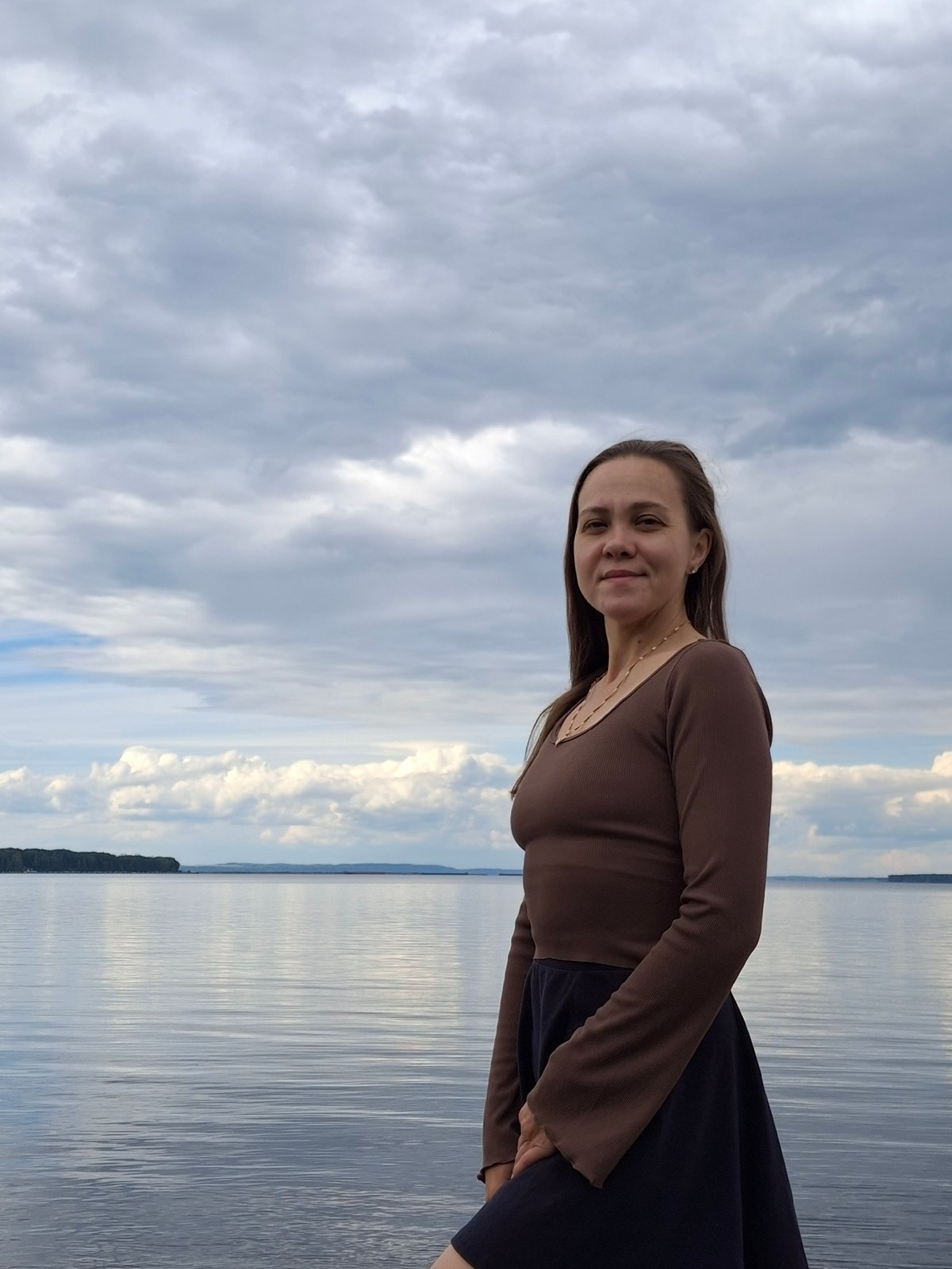 Hanging out by the river embankment in Chaikovsky, Russia
