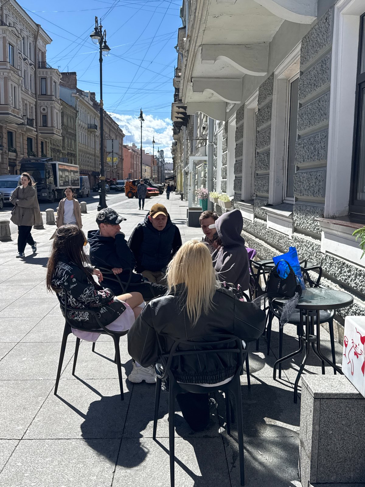 Morning scenes captured across Saint Petersburg's streets and waterways