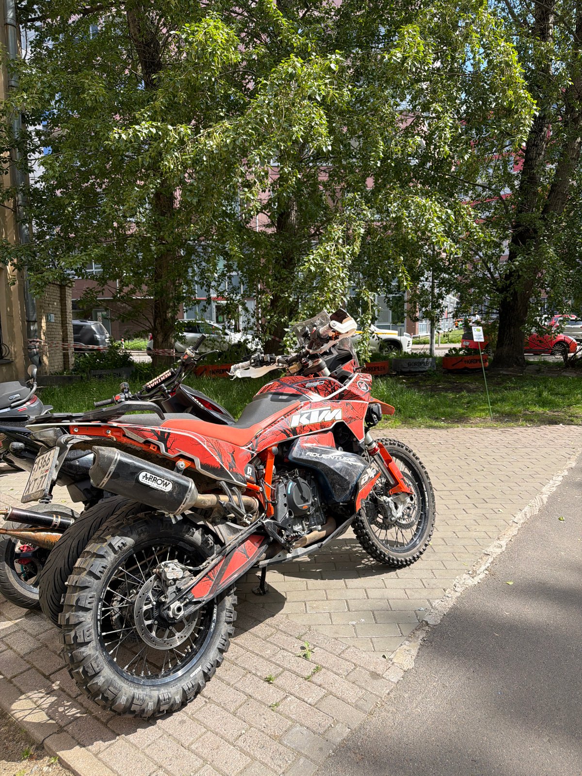 Morning scenes captured across Saint Petersburg's streets and courtyards