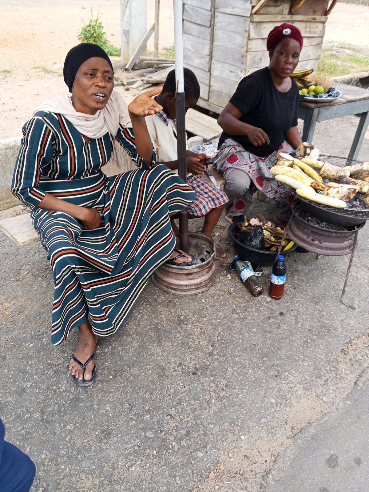 Morning street life captured in Nigerian town