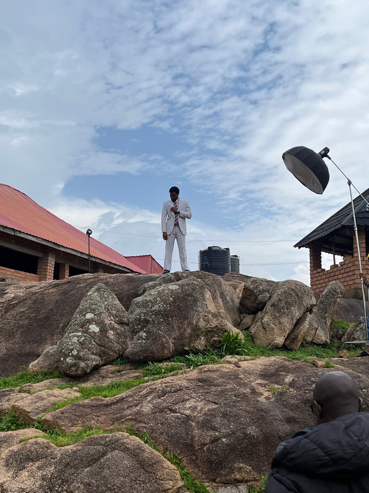 Portrait shoot on rocky terrain in Jos, Nigeria