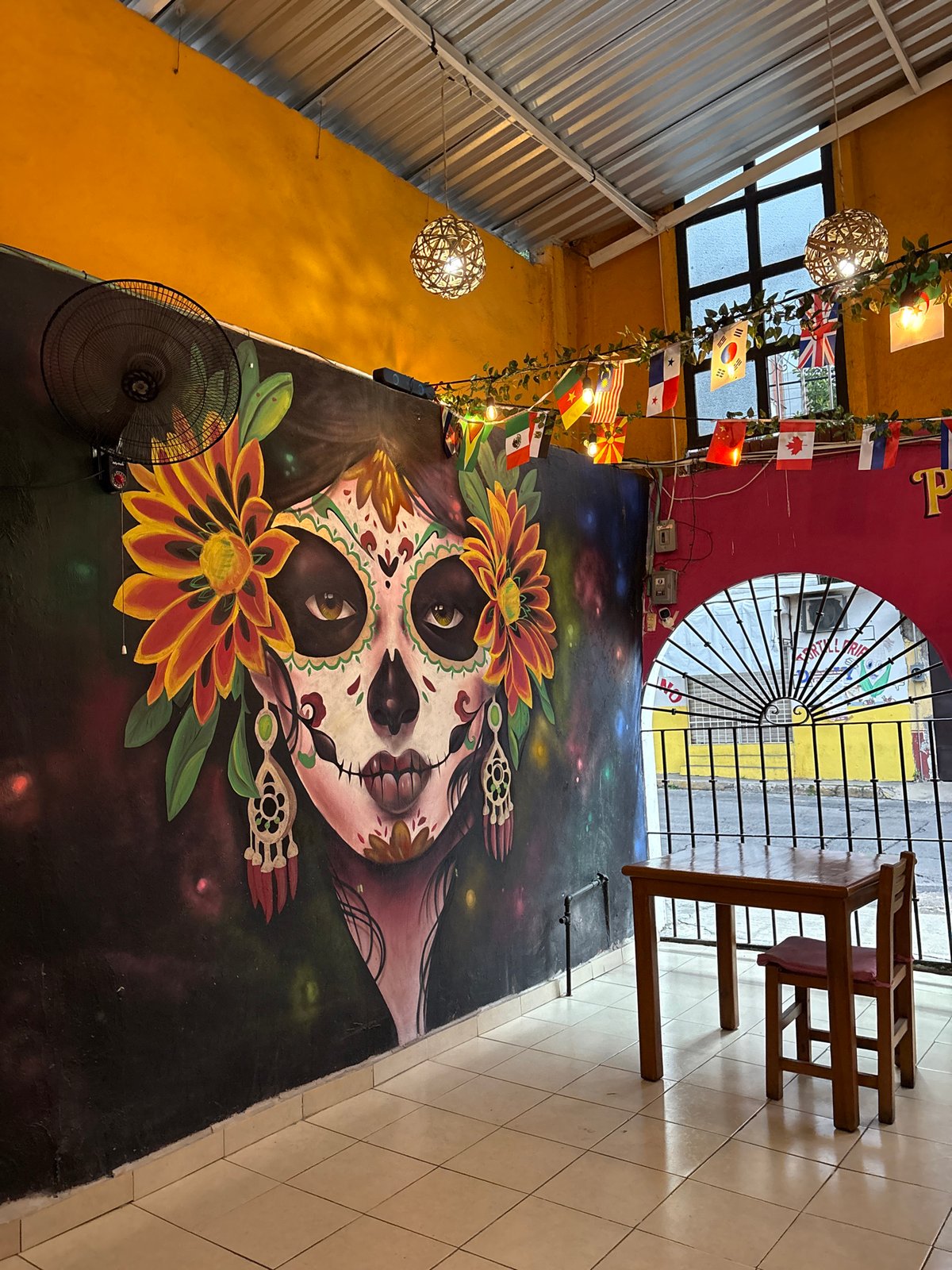 Inside a lively Cuernavaca bar decked out for the occasion