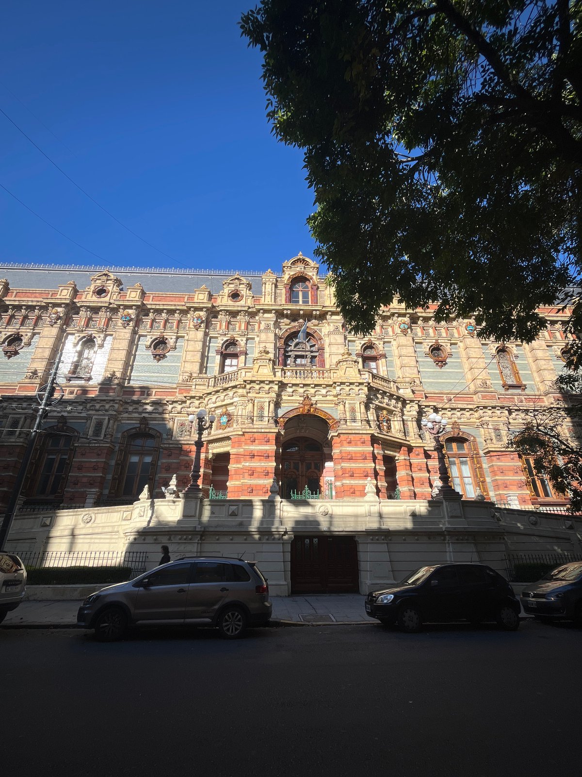 Historic Buenos Aires water palace facade documented by witness