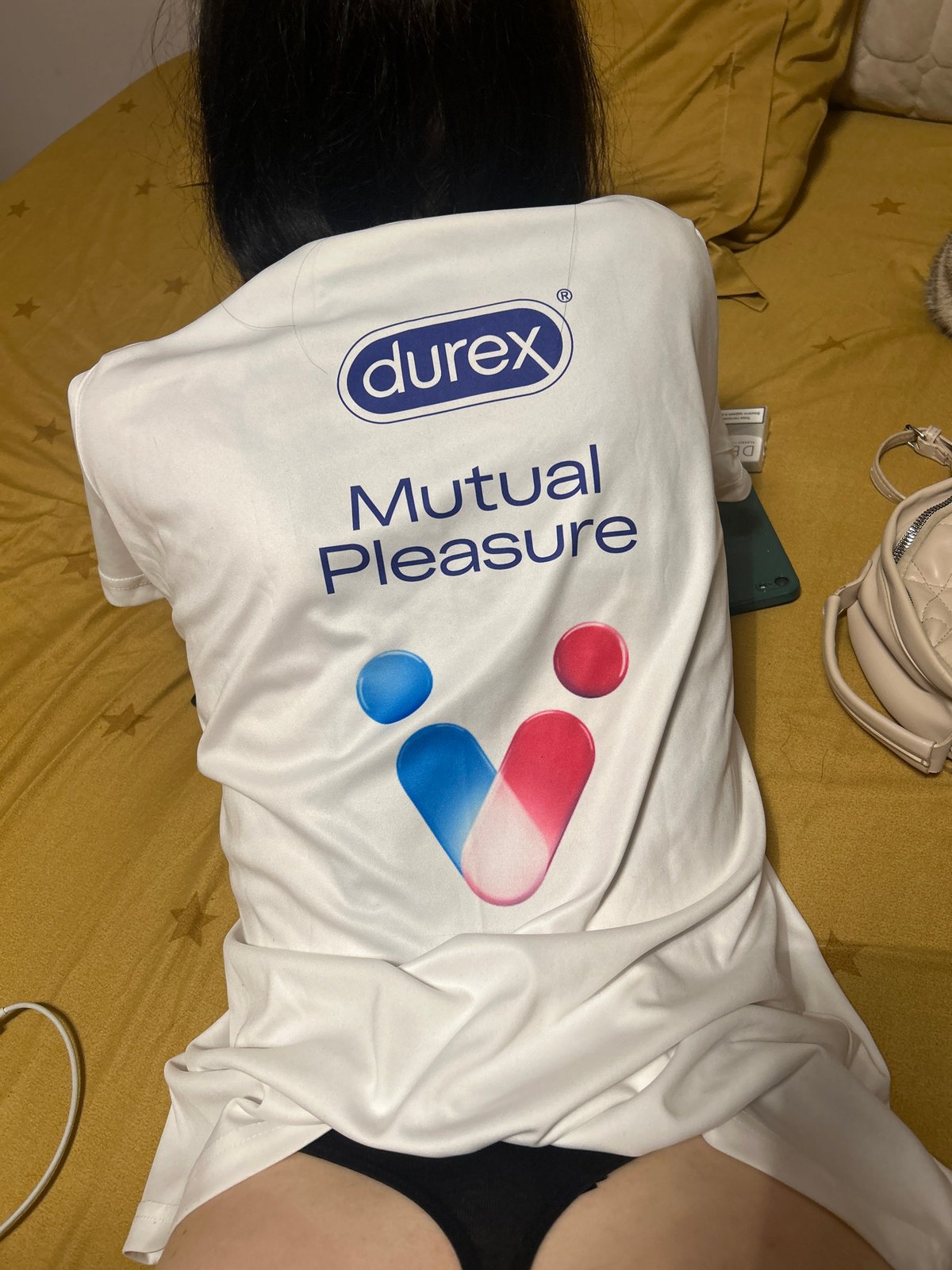 Person spotted wearing Durex promotional shirt in Burgas