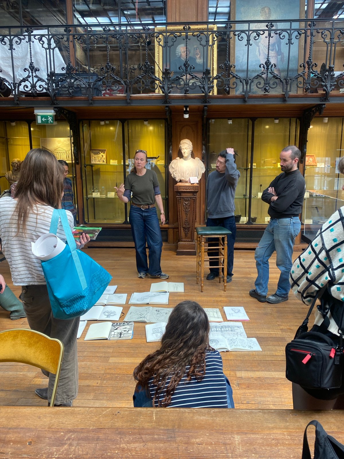 Art gathering documented at historic Parisian museum venue