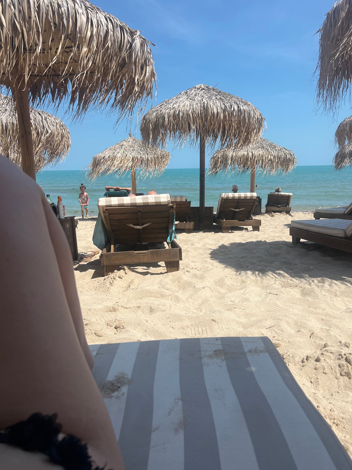 Beach day documented at Kranevo, Bulgaria through multiple personal perspectives
