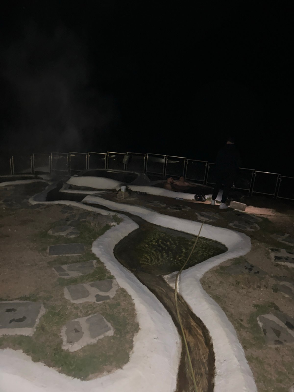 Nighttime water feature activity documented in Iamatikes Piges, Greece