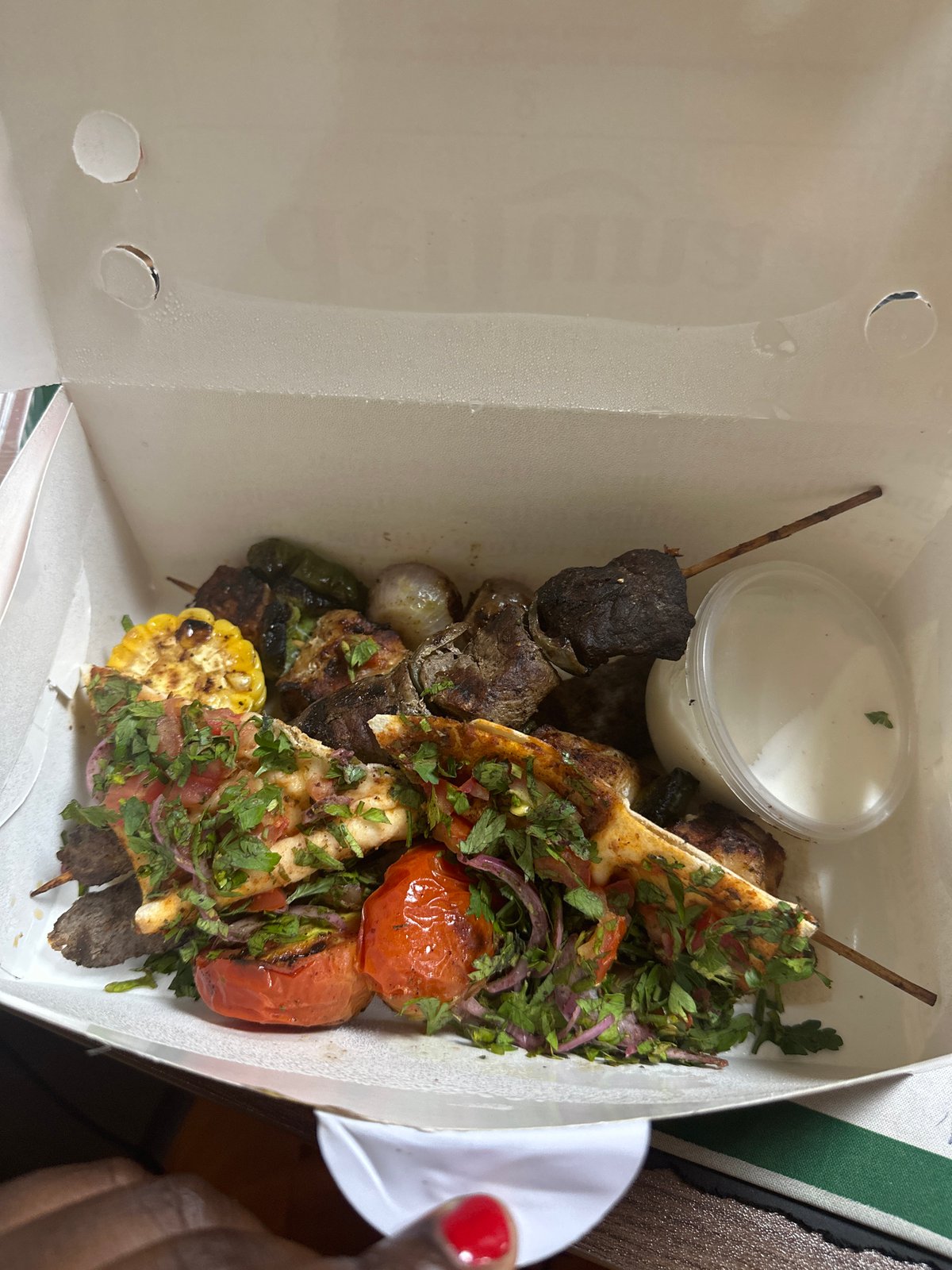 Grilled kebabs and skewers at a Shaba, Nigeria food stop