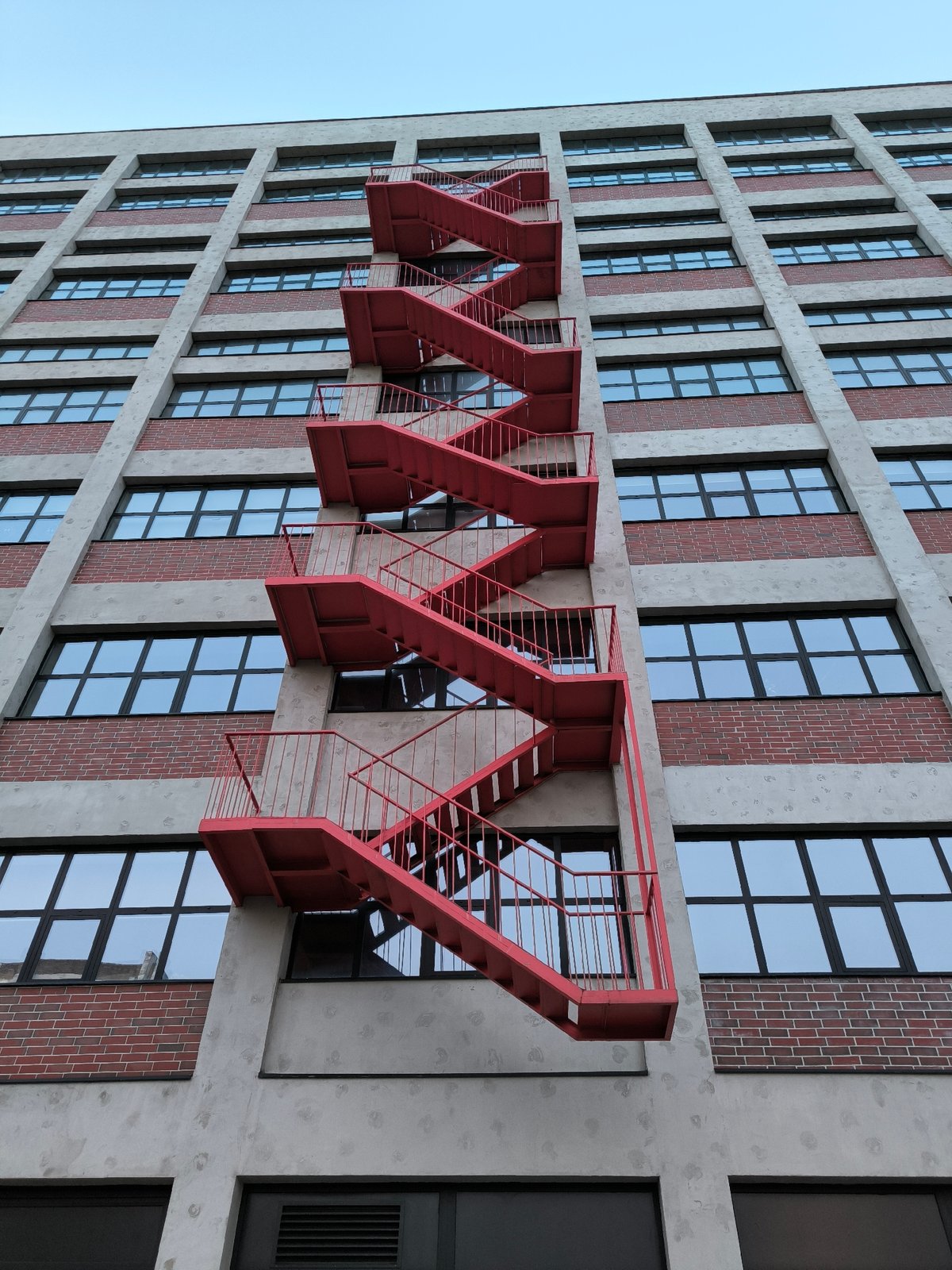 Industrial structures documented in Belgrade during evening hours