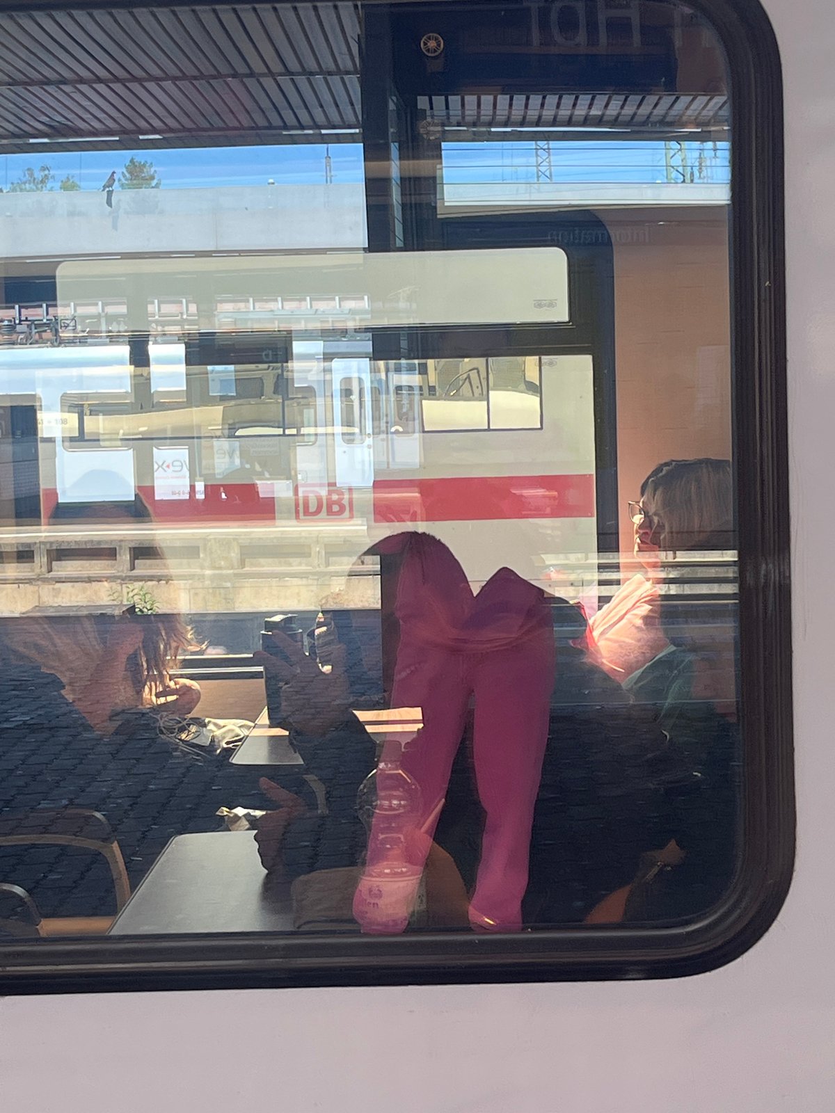 Train journey documented through Saarbrücken's railway landscape