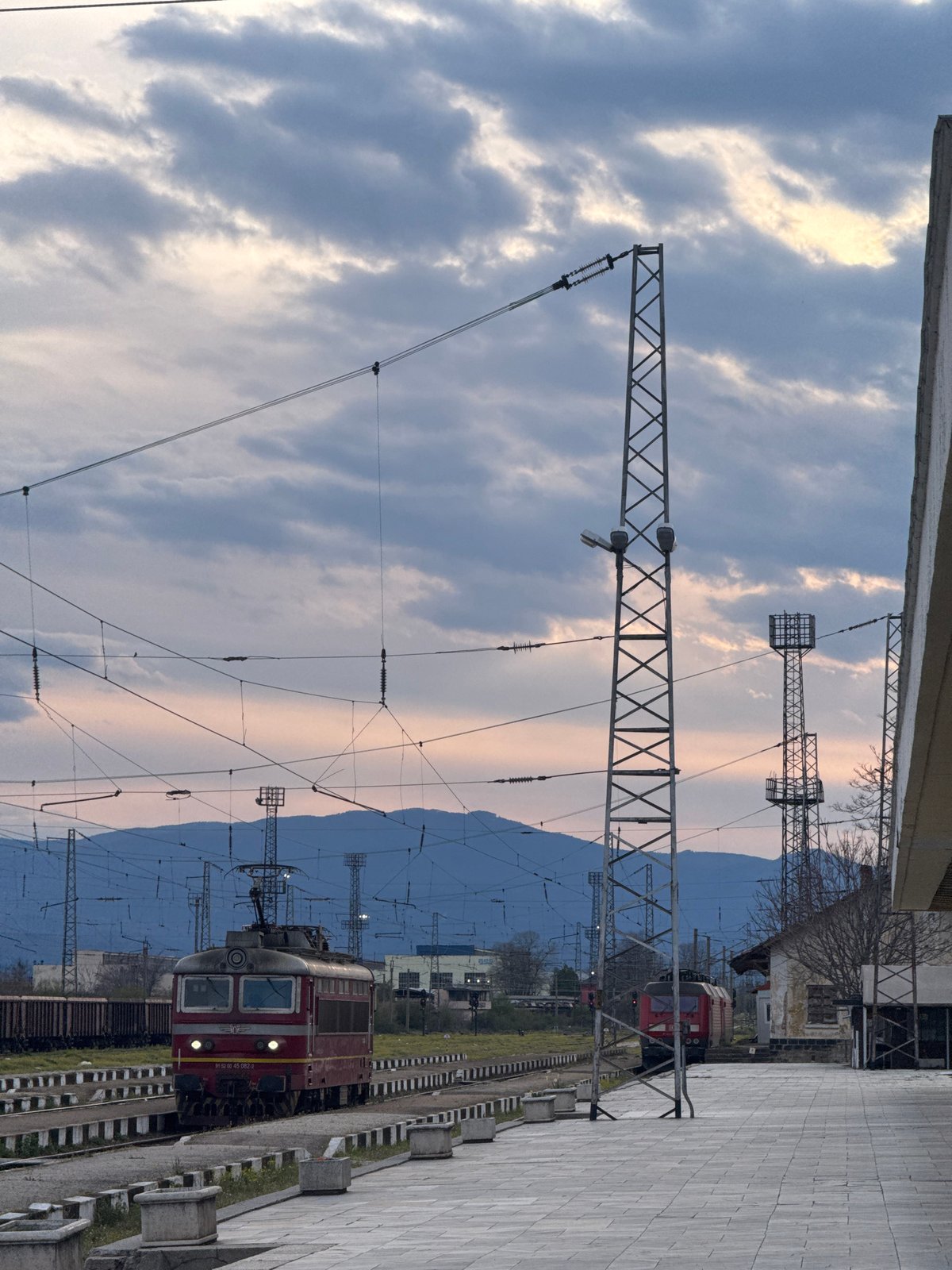 Railway photos and selfie captured in Karlovo, Bulgaria