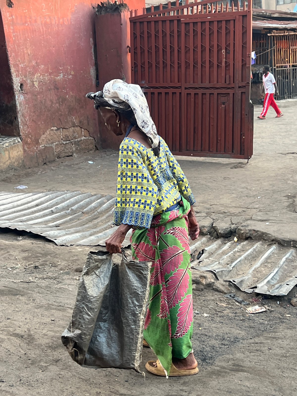 Street activity near a market in Nkpor, Nigeria